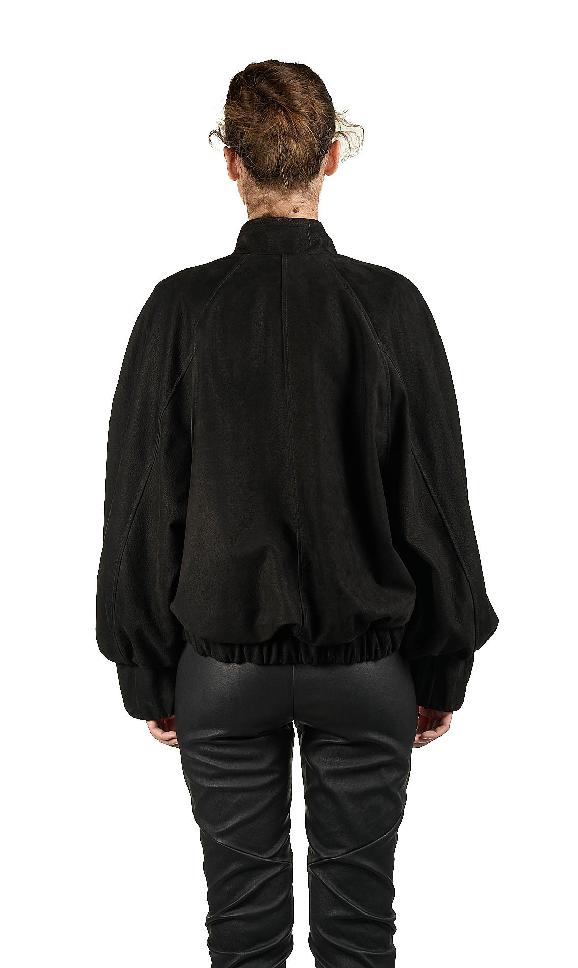 DANIELE BASTA LEATHER AND SILVER JACKET